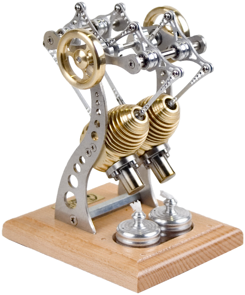 2 Zylinder Stirlingmotor